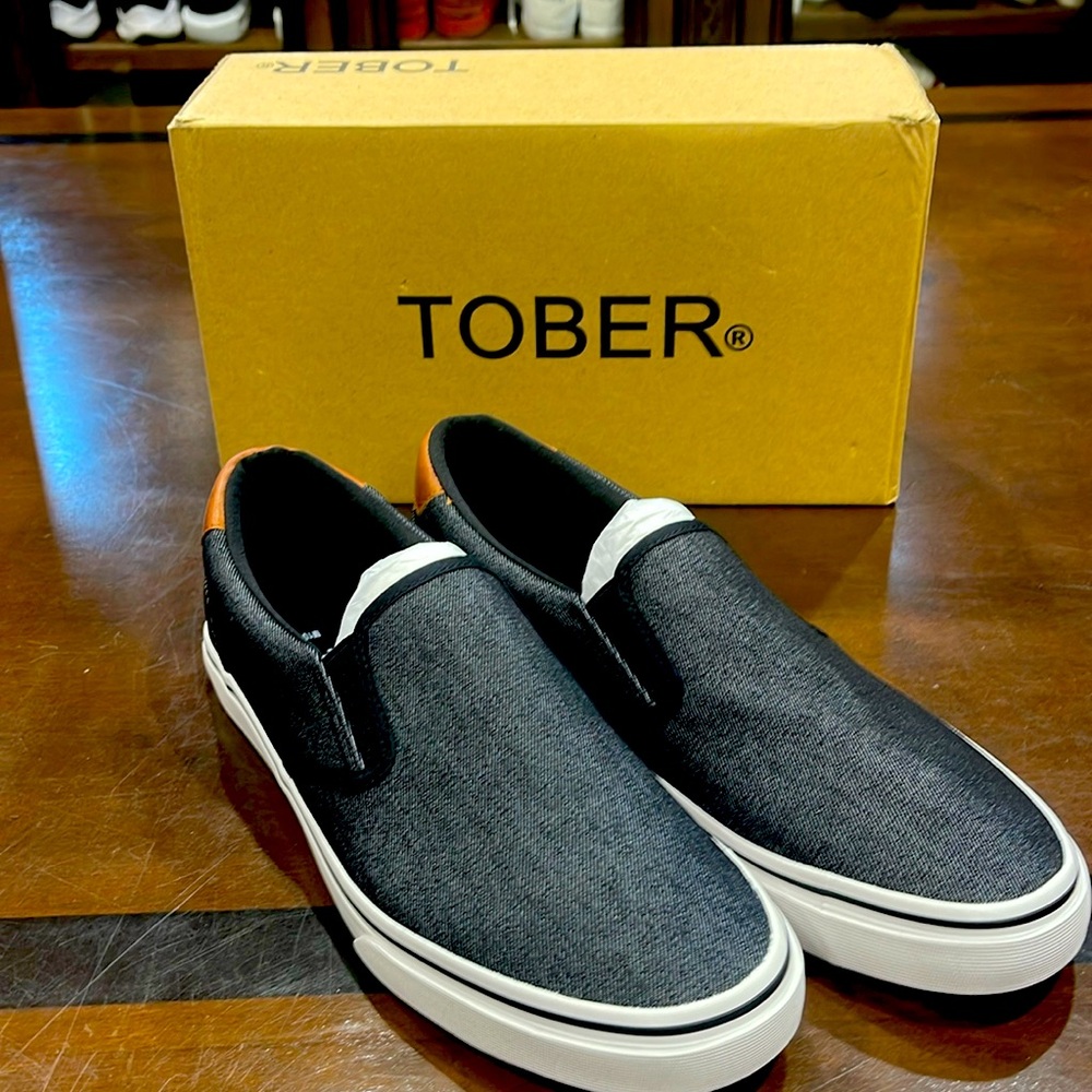 Tober Men’s Black Denim Shoes